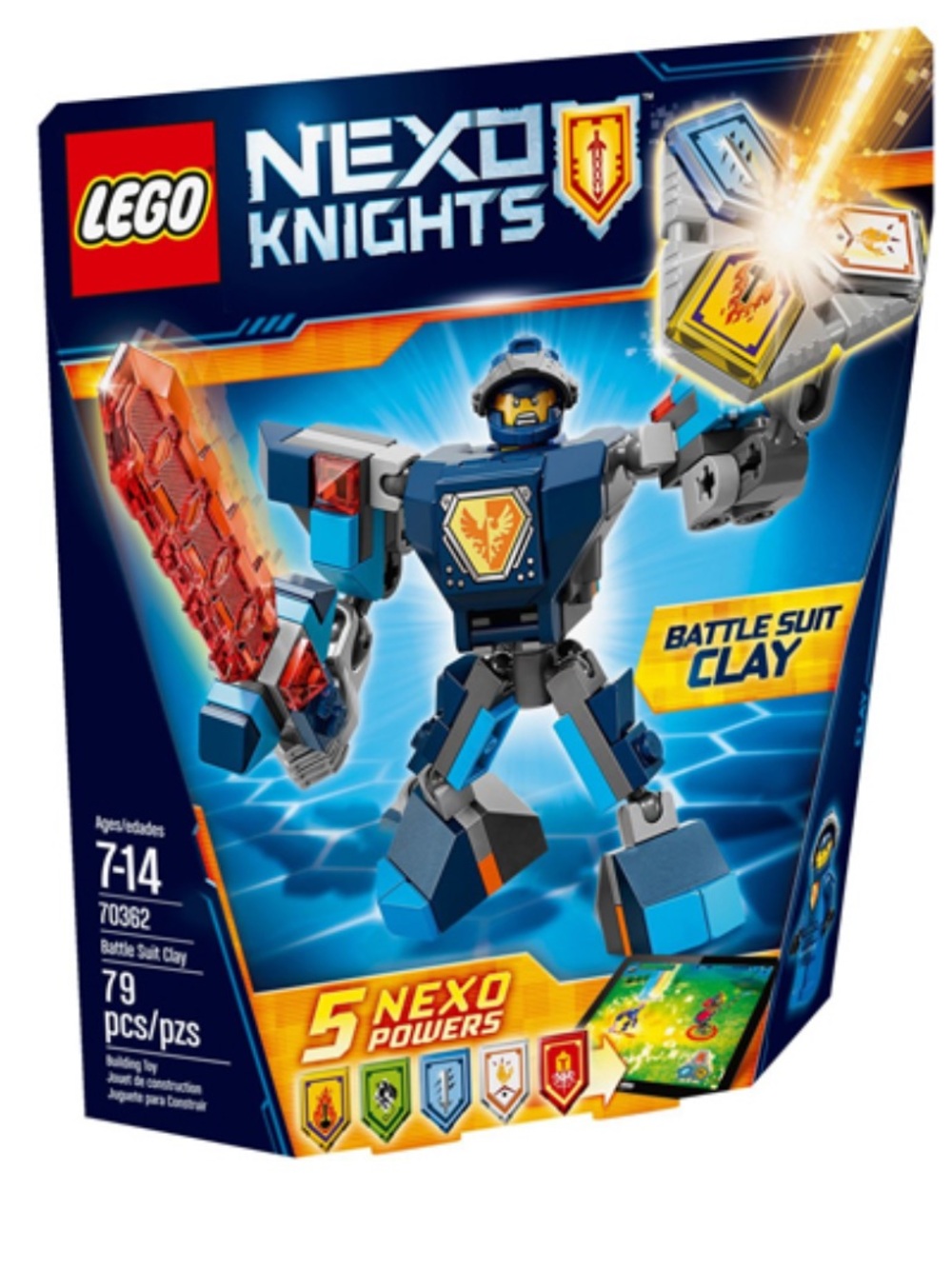 Lego Nexo Knights Set 70362 Battle Suit Clay